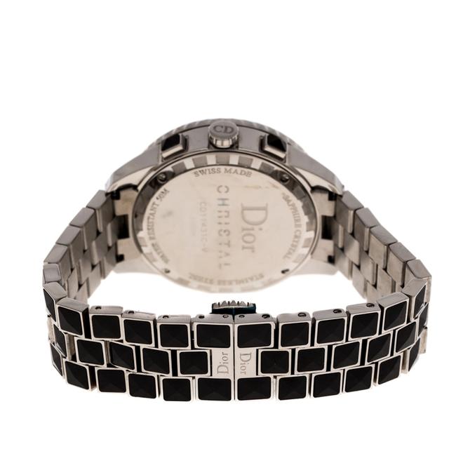 Dior Black Stainless Steel Diamonds Christal Cd11431c-v Womens Wristwatch 38 Mm Watch Dior Black Stainless Steel Diamonds Christal Cd11431c-v Womens Wristwatch 38 Mm Watch