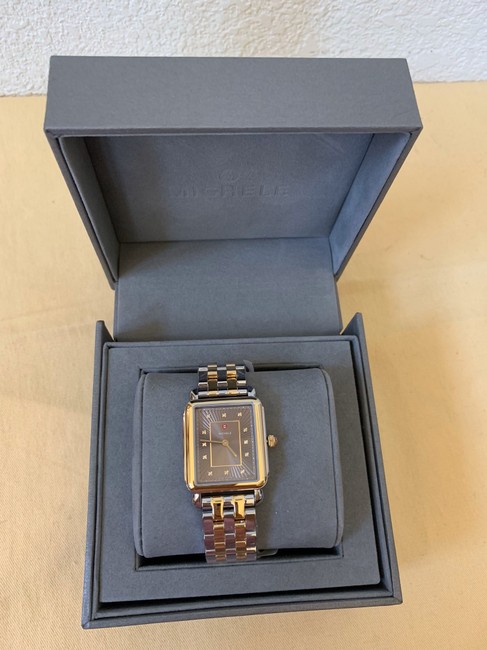 Michele Multicolor Deco Ii Two-tone Diamond Accent Mww06x000033 Watch Michele Multicolor Deco Ii Two-tone Diamond Accent Mww06x000033 Watch