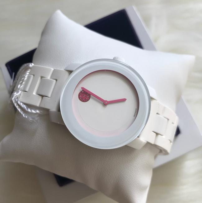 Movado White / Pink Womens Bold Dial Silicone/Resin 3600157 Watch Movado White / Pink Womens Bold Dial Silicone/Resin 3600157 Watch