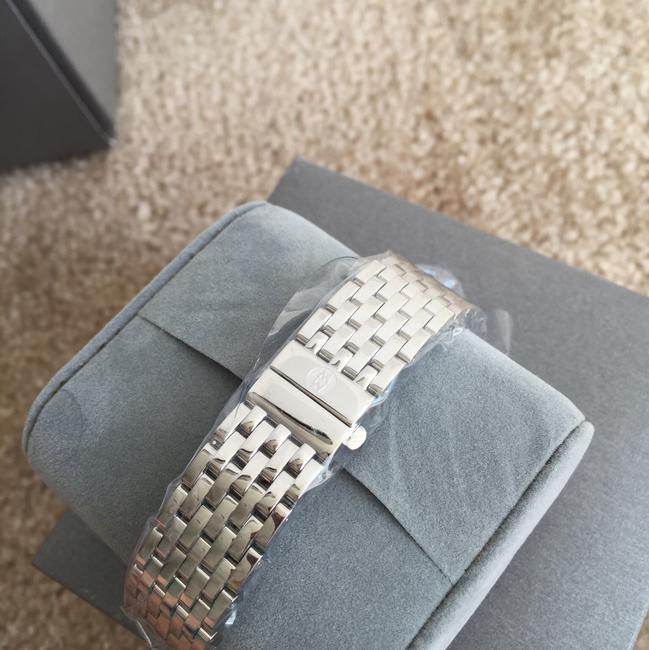 Michele Silver/ Rose Gold Nwt" Deco 16" Diamond Mop Diamond Dial Mw06v00a1068 Watch Michele Silver/ Rose Gold Nwt" Deco 16" Diamond Mop Diamond Dial Mw06v00a1068 Watch