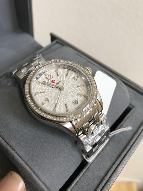 Michele Silver Belmore Diamond Diamond Dial Mww29a000005 Watch Michele Silver Belmore Diamond Diamond Dial Mww29a000005 Watch