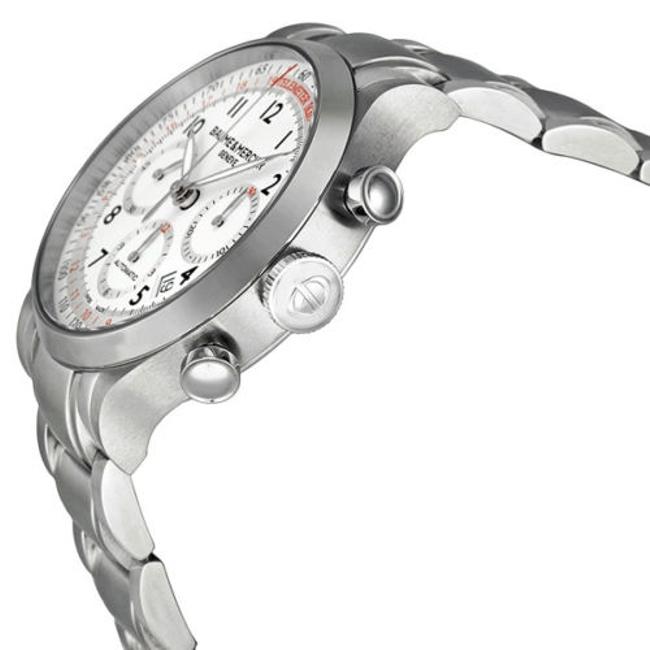 Baume & Mercier Silver and White Dial Capeland Chronograph Mens Moa10061 Watch Baume & Mercier Silver and White Dial Capeland Chronograph Mens Moa10061 Watch