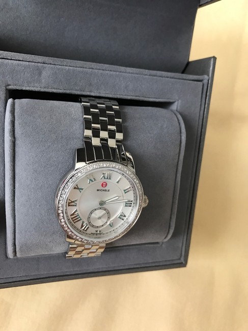 Michele Silver Harbor Dial Diamond Mww28a000001 Watch Michele Silver Harbor Dial Diamond Mww28a000001 Watch