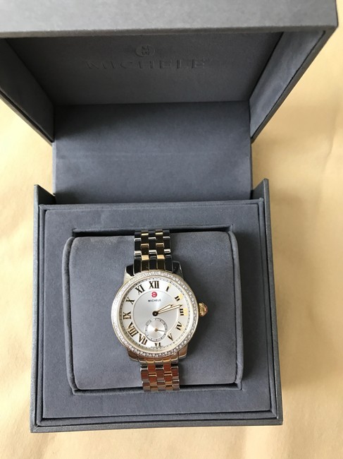 Michele Gold/ Silver Harbor 2 Tones Dial Mww28a000002 Watch Michele Gold/ Silver Harbor 2 Tones Dial Mww28a000002 Watch