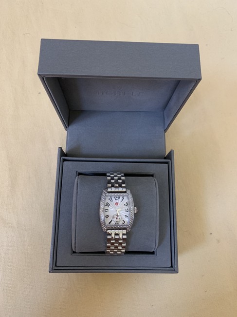 Michele Silver Urban Mini Diamond Bracelet Mww02a000619 Watch Michele Silver Urban Mini Diamond Bracelet Mww02a000619 Watch