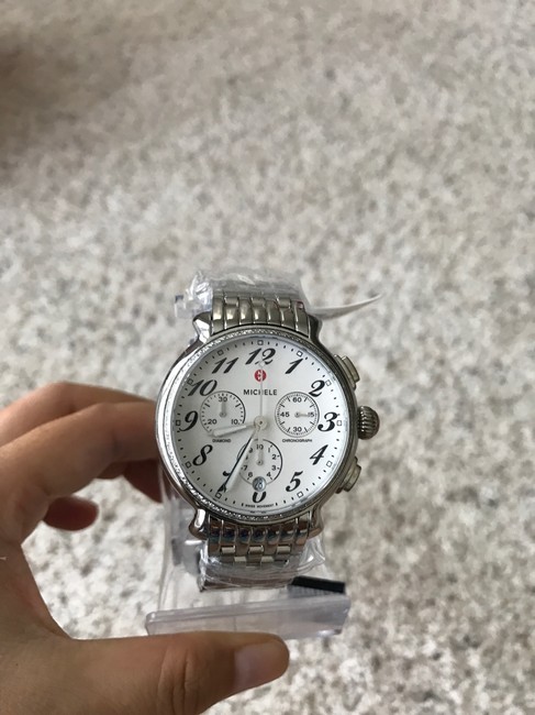 Michele Silver Fluette White Dial Mww24a000001 Watch Michele Silver Fluette White Dial Mww24a000001 Watch