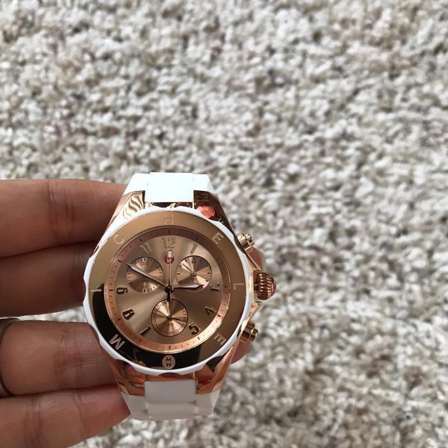 Michele White/ Rose Gold Jelly Bean White/ Mww12f000030 Watch Michele White/ Rose Gold Jelly Bean White/ Mww12f000030 Watch