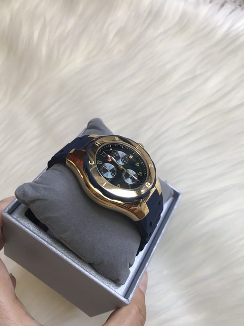 Michele Navy/ Gold Jelly Tahitian Bean Mww12f000084 Watch Michele Navy/ Gold Jelly Tahitian Bean Mww12f000084 Watch