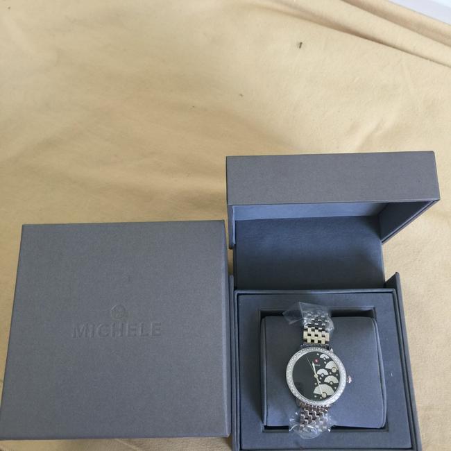 Michele Silver/ Black/ White Serein 0.55ct Diamond Fan Mw21b01a1089 Watch Michele Silver/ Black/ White Serein 0.55ct Diamond Fan Mw21b01a1089 Watch