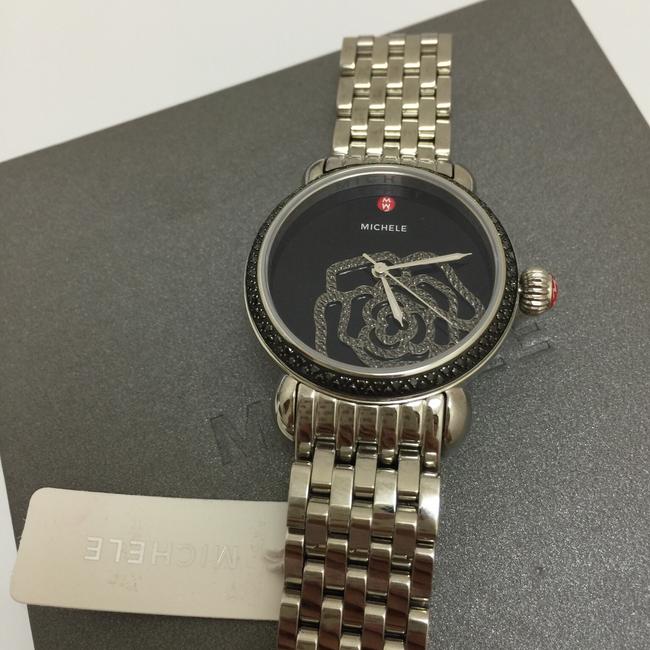 Michele Black/ Silver Csx Jardin Collection Diamond- Edition Mw03t02k2017 Watch Michele Black/ Silver Csx Jardin Collection Diamond- Edition Mw03t02k2017 Watch