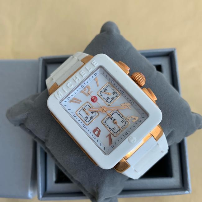 Michele White / Rose- Gold Jelly Park Bean Mww06l000014 Watch Michele White / Rose- Gold Jelly Park Bean Mww06l000014 Watch