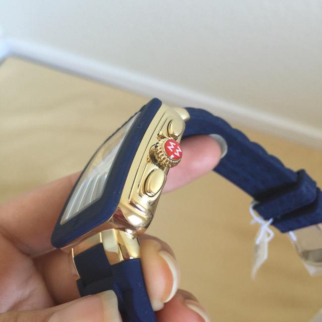 Michele Navy/ Gold Jelly Park Bean Navy/Gold Mww06l000027 Watch Michele Navy/ Gold Jelly Park Bean Navy/Gold Mww06l000027 Watch