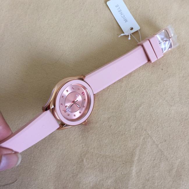 Michele Rose Gold / Pink " Interchangeable Strap" Cape Topaz Mww27a000003 Watch Michele Rose Gold / Pink " Interchangeable Strap" Cape Topaz Mww27a000003 Watch