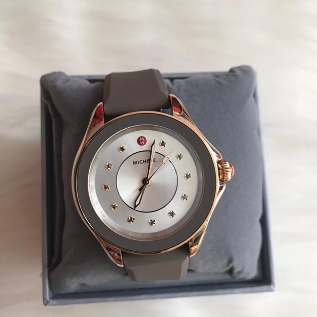 Michele Rose-gold/ Taupe " Interchangeable Strap" Cape Topaz Mww27a000014 Watch Michele Rose-gold/ Taupe " Interchangeable Strap" Cape Topaz Mww27a000014 Watch