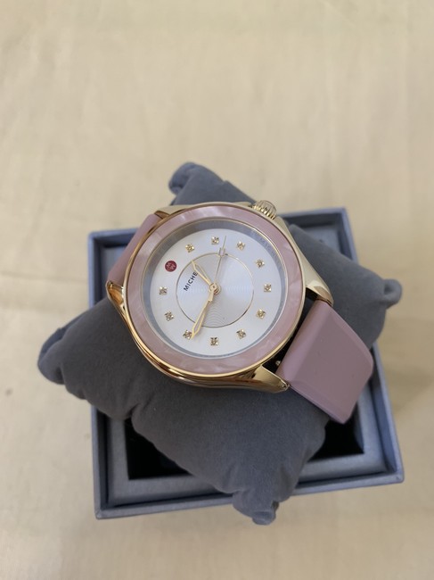 Michele Pink Cape Blush Gold Tone Misty Rose Topaz Mww27a000034 Watch Michele Pink Cape Blush Gold Tone Misty Rose Topaz Mww27a000034 Watch