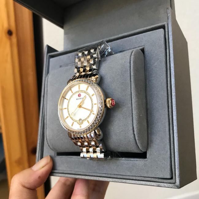 Michele Gold/ Silver New Csx-36" Elegance Diamonds Mop Mww03t000042 Watch Michele Gold/ Silver New Csx-36" Elegance Diamonds Mop Mww03t000042 Watch