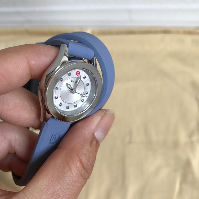 Michele Silver/ Purple Cape Mini Silicone Mww27b000004 Watch Michele Silver/ Purple Cape Mini Silicone Mww27b000004 Watch