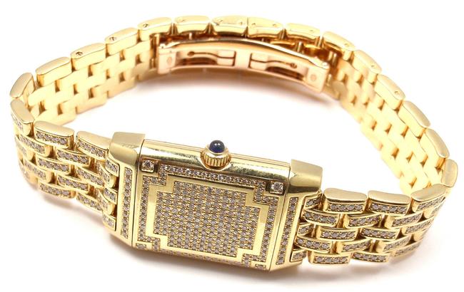 Jaeger-LeCoultre Reverso 18k Yellow Gold Diamond Watch Jaeger-LeCoultre Reverso 18k Yellow Gold Diamond Watch