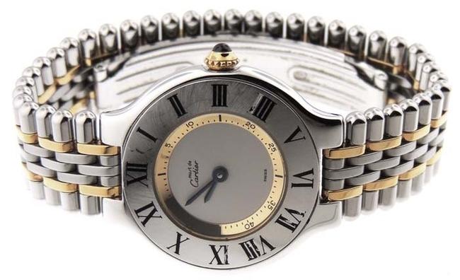 Cartier Must 21 18k Yellow Gold & Stainless Steel 28mm Watch Cartier Must 21 18k Yellow Gold & Stainless Steel 28mm Watch