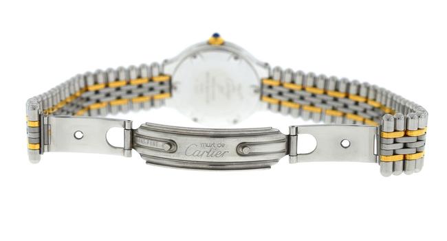 Cartier Silver Gold Ladies Must De 1340 Quartz Steel 28mm Bullet Watch Cartier Silver Gold Ladies Must De 1340 Quartz Steel 28mm Bullet Watch