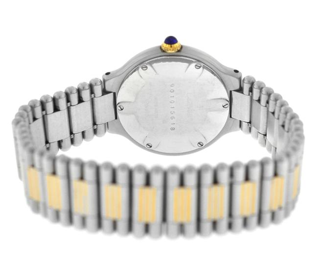 Cartier Yellow Gold Silver Ladies Must De Bullet Bracelet Quartz Steel 28mm Watch Cartier Yellow Gold Silver Ladies Must De Bullet Bracelet Quartz Steel 28mm Watch
