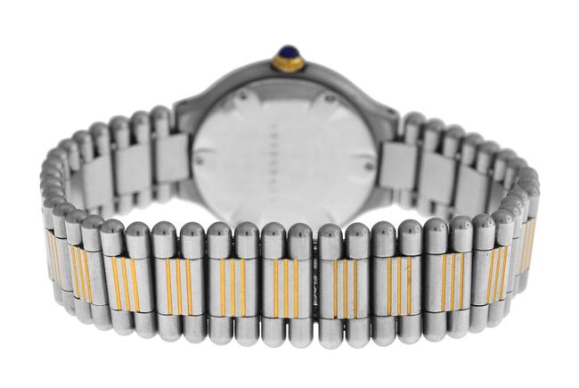 Cartier Silver Yellow Gold Ladies Must De Bullet Bracelet Quartz Steel 28mm Watch Cartier Silver Yellow Gold Ladies Must De Bullet Bracelet Quartz Steel 28mm Watch
