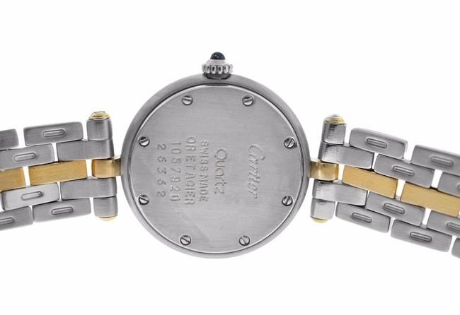 Cartier Yellow Gold Silver Ladies Panthere Vendome 1057920 One Row Steel Quartz 24mm Watch Cartier Yellow Gold Silver Ladies Panthere Vendome 1057920 One Row Steel Quartz 24mm Watch