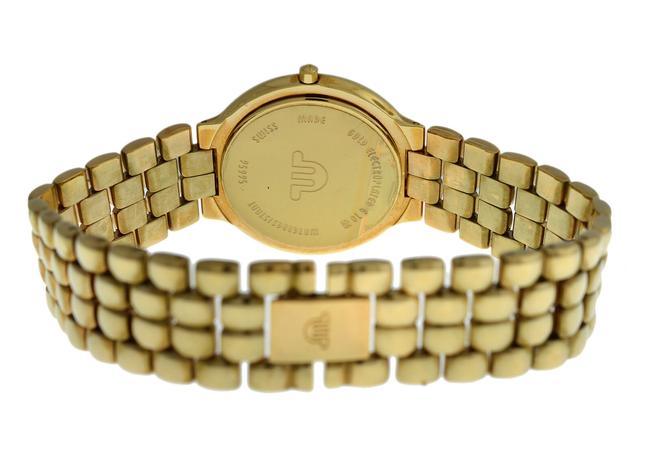Maurice Lacroix Yellow Gold 95995 Electroplated Steel Quartz 35mm Date Watch Maurice Lacroix Yellow Gold 95995 Electroplated Steel Quartz 35mm Date Watch