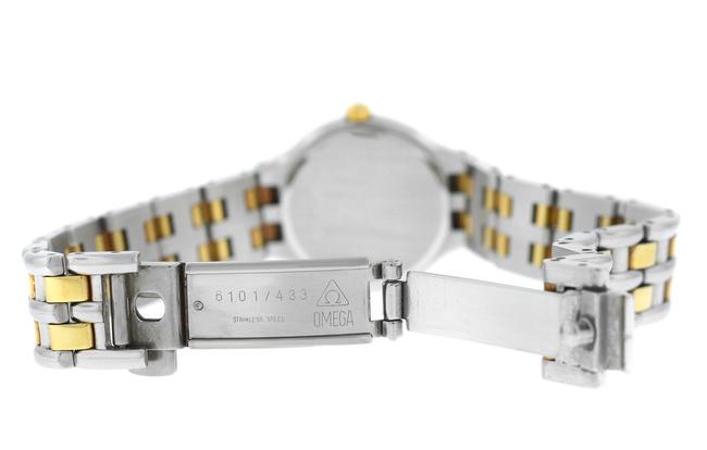 Omega Yellow Gold Silver Ladies De Ville Stainless Steel 23mm Quartz Watch Omega Yellow Gold Silver Ladies De Ville Stainless Steel 23mm Quartz Watch