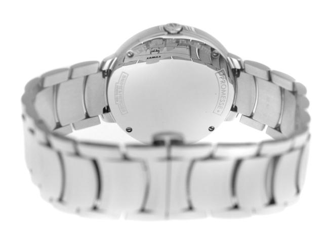 Baume & Mercier Silver Ladies Promesse 10158 Steel Mop Diamond Quartz 34mm Watch Baume & Mercier Silver Ladies Promesse 10158 Steel Mop Diamond Quartz 34mm Watch