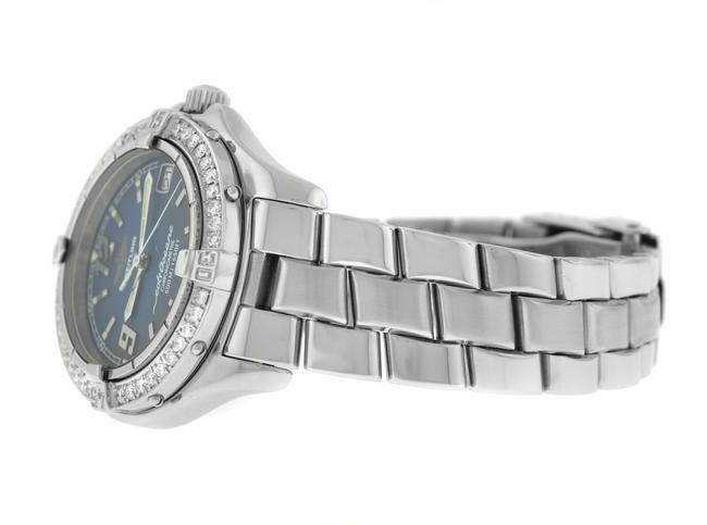 Breitling Silver Ladies Colt Ocean A57350 Steel Diamond Date Quartz 34mm Watch Breitling Silver Ladies Colt Ocean A57350 Steel Diamond Date Quartz 34mm Watch