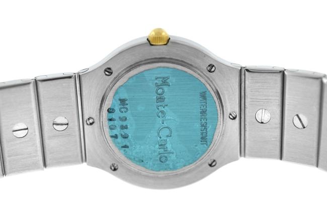 Chopard Silver Gold Ladies Monte Carlo 8107 18k Steel Quartz Date 23mm Watch Chopard Silver Gold Ladies Monte Carlo 8107 18k Steel Quartz Date 23mm Watch