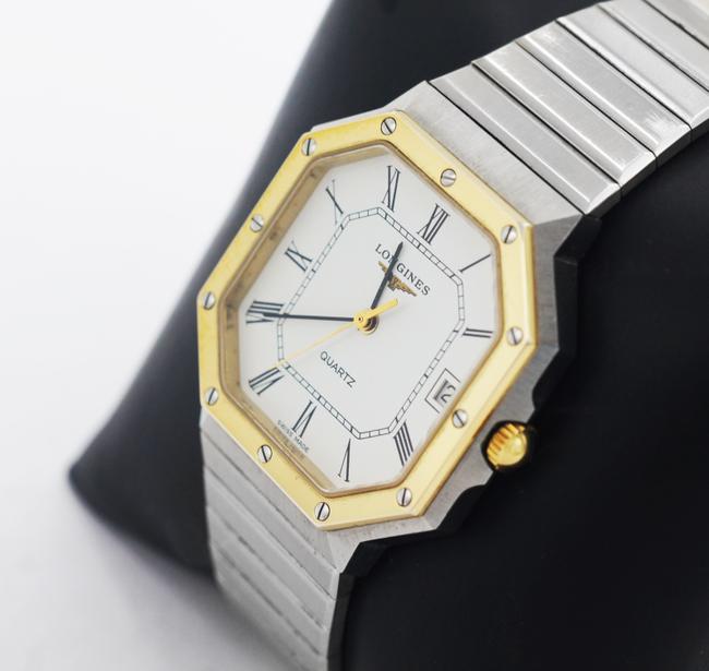 Longines Vintage Octagonal Two Tone Quartz Watch Longines Vintage Octagonal Two Tone Quartz Watch