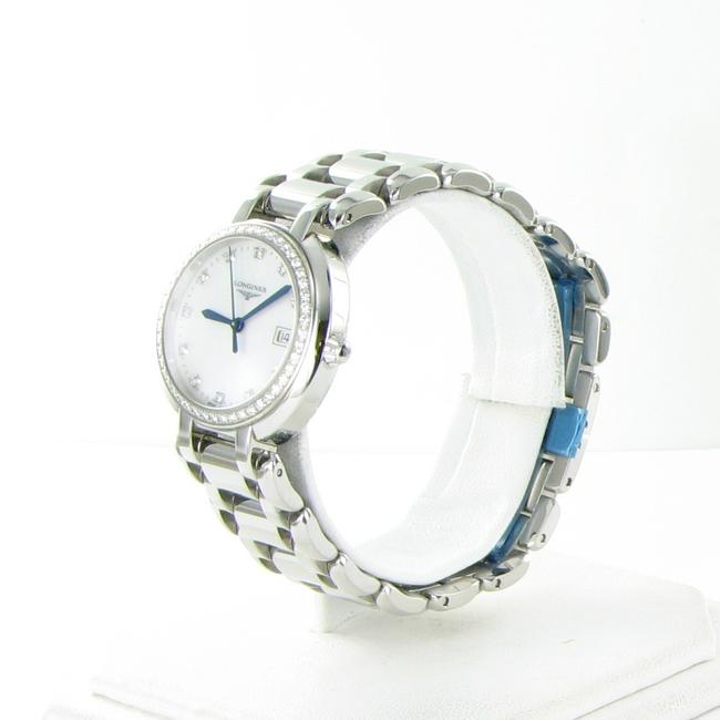 Longines Silver Primaluna L81120876 Diamond Bezel Mop Dial Date 30mm Watch Longines Silver Primaluna L81120876 Diamond Bezel Mop Dial Date 30mm Watch