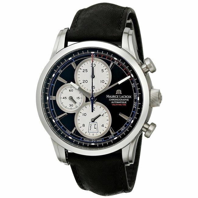 Maurice Lacroix Black/Silver Pt6288ss0013302 Mens Pontos Watch Maurice Lacroix Black/Silver Pt6288ss0013302 Mens Pontos Watch