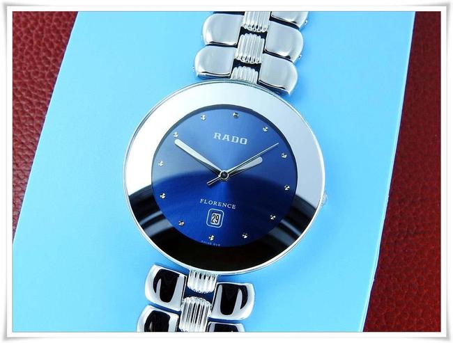 Rado Silver Blue W Unisex Diastar St.steel Dial Quartz W/Bracelet Watch Rado Silver Blue W Unisex Diastar St.steel Dial Quartz W/Bracelet Watch