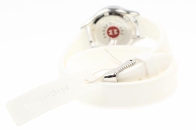 Michele Silver Cape Mini Silicone Watch Michele Silver Cape Mini Silicone Watch