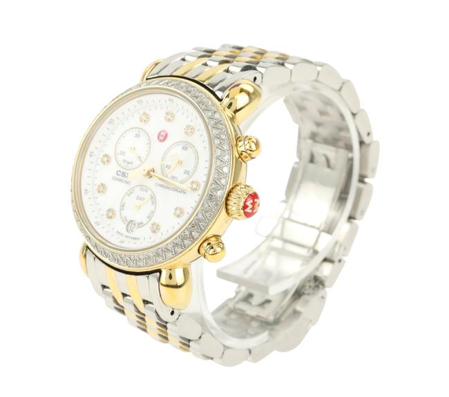 Michele Silver Csx Chronograph Diamond Sidney Watch Michele Silver Csx Chronograph Diamond Sidney Watch