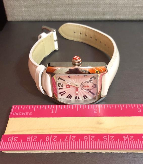 Michele Silver & White Mini Urban Stainless Steel Quartz Womens Watch Michele Silver & White Mini Urban Stainless Steel Quartz Womens Watch