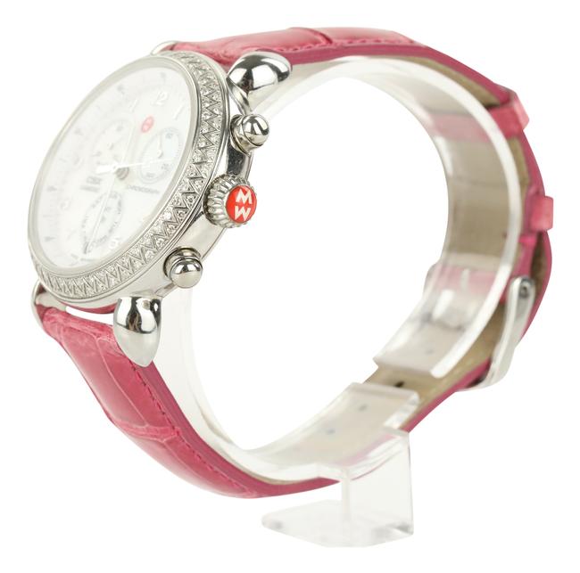 Michele Multicolor Csx-36 Diamond Pink Alligator Strap Watch Michele Multicolor Csx-36 Diamond Pink Alligator Strap Watch