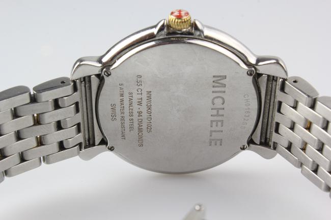 Michele Silver and Gold Two Tone Csx Round Diamond Watch Michele Silver and Gold Two Tone Csx Round Diamond Watch