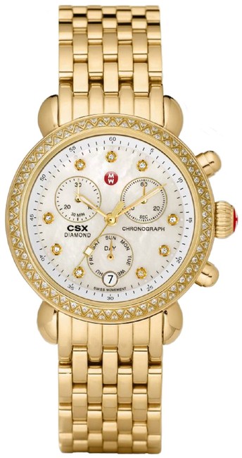 Michele Gold Csx Mop Mother Of Pearl Diamond Mww03m000141 Watch Michele Gold Csx Mop Mother Of Pearl Diamond Mww03m000141 Watch