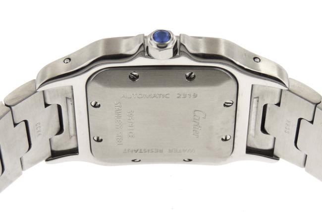 Cartier Silver Men Santos 2319 Galbee Ss 29mm Date B/P Watch Cartier Silver Men Santos 2319 Galbee Ss 29mm Date B/P Watch