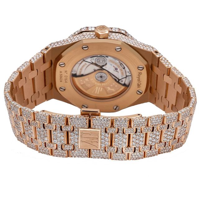Audemars Piguet Rose Gold Royal Oak 15400or 41mm White Diamond Dial Watch Audemars Piguet Rose Gold Royal Oak 15400or 41mm White Diamond Dial Watch