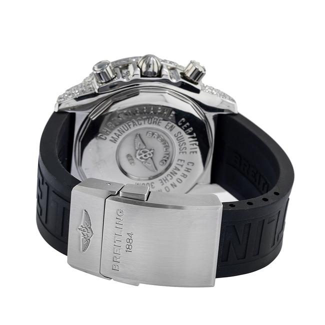 Breitling Blue Chronomat Evolution A13356 42mm Mop Dial with 10.00 Ct Watch Breitling Blue Chronomat Evolution A13356 42mm Mop Dial with 10.00 Ct Watch