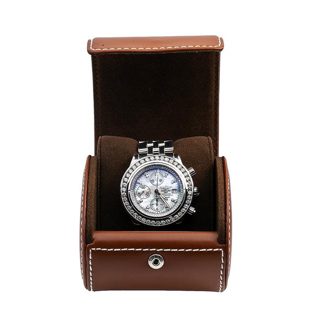 Breitling White Chronomat Evolution A13356 44mm Diamond Dial Watch Breitling White Chronomat Evolution A13356 44mm Diamond Dial Watch