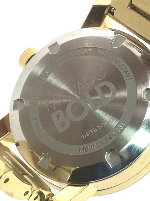 Movado Yellow Gold Swiss Quartz Tone Stainless Steel Womens Watch Movado Yellow Gold Swiss Quartz Tone Stainless Steel Womens Watch
