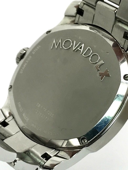 Movado Stainless Steel Lx 0606626 Swiss Quartz Black Dial Mens Watch Movado Stainless Steel Lx 0606626 Swiss Quartz Black Dial Mens Watch