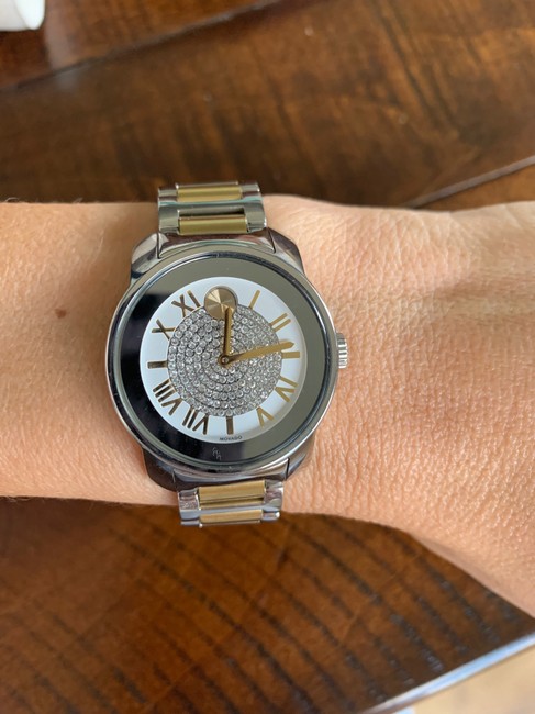 Movado Two Toned Bold Luxe with Crystal Accents Watch Movado Two Toned Bold Luxe with Crystal Accents Watch