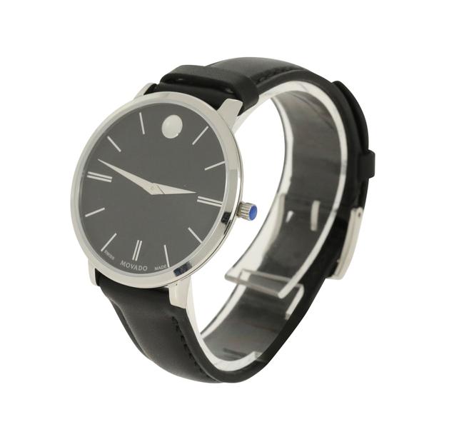 Movado Black Ultra Slim Sunray Watch Movado Black Ultra Slim Sunray Watch